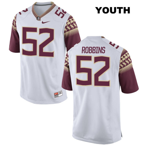 Youth NCAA Nike Florida State Seminoles #52 David Robbins College White Stitched Authentic Football Jersey YJF5169EY